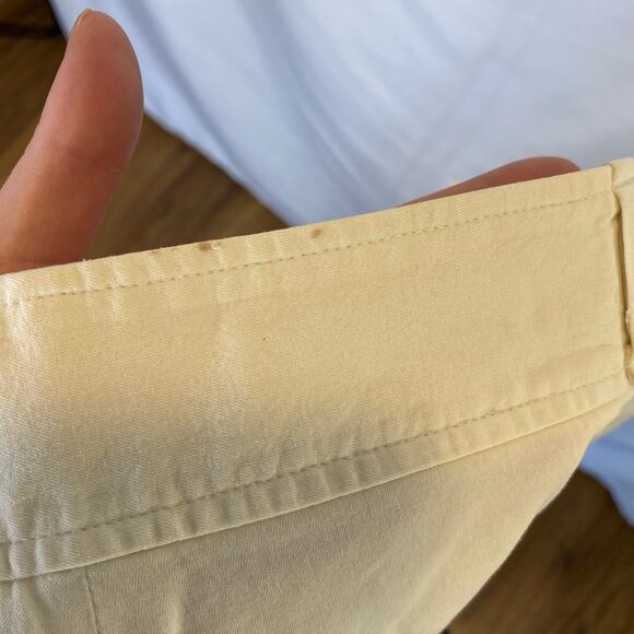 Jil Sander Womens Dress Pants Trousers Cream Wide Leg Buckle Sides Career Work - Picture 13 of 14